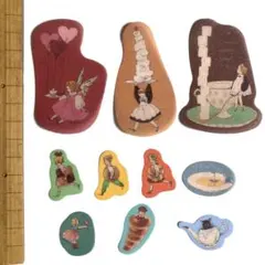 くらはしれい　マスキング素材　フレークシール　おすそ分け　10デザイン×１枚