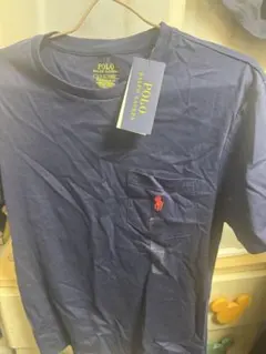 POLO ネイビー ポケット付き Tシャツ