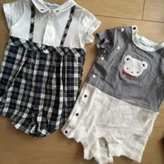 ファミリア　半袖カバーオール2枚セット70㎝