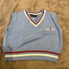 EAST BOY 水色 Vネックベスト XXS