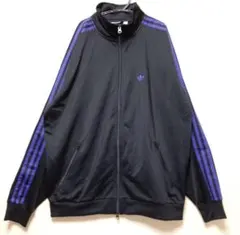 adidas 黒 紫 トラックジャケット ベッケンバウアー 常田大希着