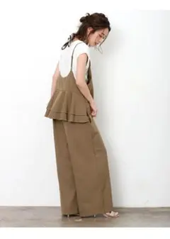 La-gemmeバックフリルサロペット Mのサムネイル