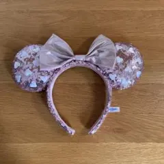 ミニーちゃん　ピンクスパンコールカチューシャ