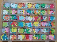 クラフト　ひらがな　50音濃色10色ケースセットB　クラフトパンチカッティング