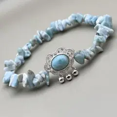 チョコラリマー 細石 ブレスレット