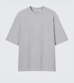 エアリズムコットンオーバーサイズT/ボーダー/5分袖