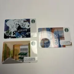 スターバックス カード 3枚セット 北海道 東京のサムネイル