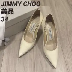 JIMMY CHOO LOVE85パンプスエナメル 白 ジミーチュウのサムネイル