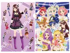 アイカツ！ クリアファイルコレクション ガチャ 紫吹蘭 STAR☆ANIS 2枚
