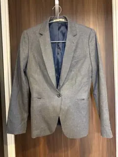 【美品】ORIHICA ジャケット　グレー