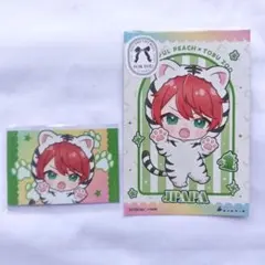 カラフルピーチ じゃぱぱ 東武動物公園 購入特典 ポストカード ミニシール