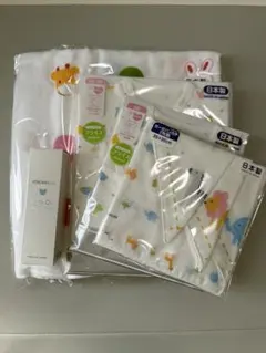 ミキハウス　日本製 動物柄 ベビー肌着セット