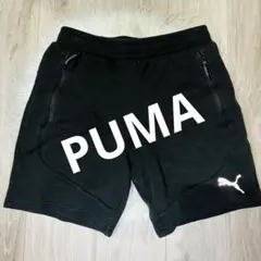未使用級　PUMA プーマ　テック　ハーフパンツ　ストレッチ　ブラックのサムネイル