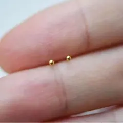 極小 ボールピアス ゴールド スタッド 小さめ ミニ シンプル 1042