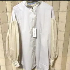 リシェグラマー ブラウスシャツ　フリル　シアー　ボリューム袖