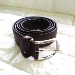 MARUSHO ベルト レザー 本革 120サイズ ダークブラウン
