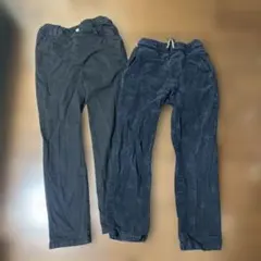 黒ズボン　ロングパンツ 130 2本
