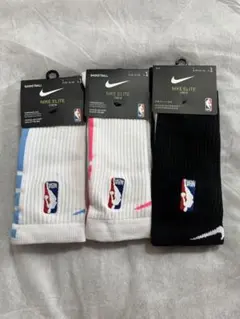 NIKE ELITE CREW NBA ソックス 3足セット