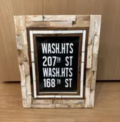 ニコアンド 木製タイル風フォトフレーム