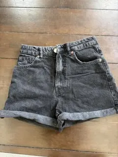 ZARA　ブラックデニム　ショートパンツ 36サイズ