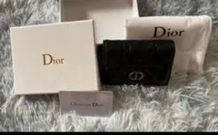 Christian Dior 二つ折り財布 ブラック