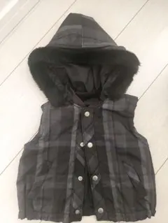 【美品】コムサデモード　リバーシブル　ダウンベスト　ベスト　80