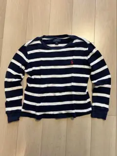 Polo Ralph Lauren 長袖 Tシャツ M ネイビー/ホワイト
