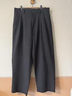 B:MING by BEAMS タックワイドパンツ 黒