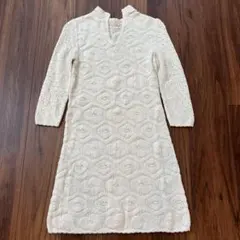 極美品✨miu miu ミュウミュウ 編み込み　ロング　ワンピース　38