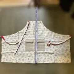 【キッズ用】花柄コットンエプロン