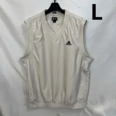 adidas Vネック ベスト Lサイズ