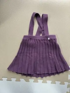 petit main パープルプリーツスカート　Sサイズ