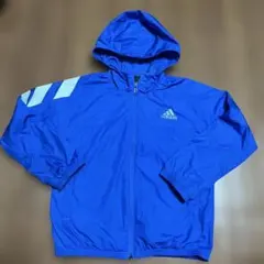 adidas 青 フード付きジャケット