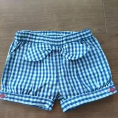 RADCHAP 青と白のギンガムチェックショートパンツ 80cmのサムネイル