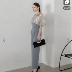 LEJA レースドレス　S ブルー　新品未使用 ドレスプラス DRESS+ ワンピース ドレス レース タイト 結婚式 5