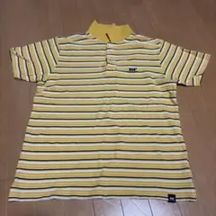 HELLY HANSEN ボーダー ポロシャツ イエロー Mのサムネイル