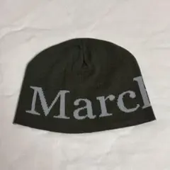 MILLITAGE Marchロゴ ニット帽 ビーニー カーキ 男女用