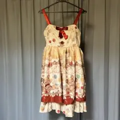 かわいいクマ柄ワンピース