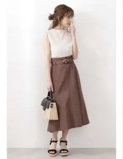 美品　カラーフレアマーメイドスカート PROPORTION BODY