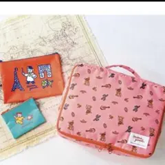 新品未開封❣️リンネル　11月号付録　オサムグッズ　世界を旅するポーチ3点セット