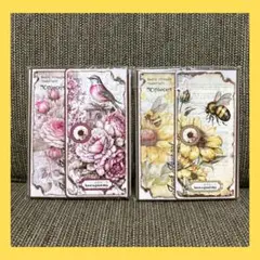 コラージュ素材60枚 Arpaper 大容量 蝶々の舞 手帳 レトロ 花
