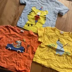 動物プリントTシャツセット90㎝（3枚）