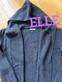 フード付きカーディガン