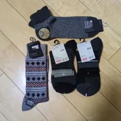 ​【新品】メンズ ソックス 4足セット ユニクロ UNIQLO 25-27　福助