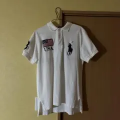 Ralph Lauren ポロシャツ ホワイト M ビックボニー