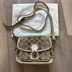 y2k COACH シグネチャー ターンロック ショルダーバッグ 11060 - メルカリ