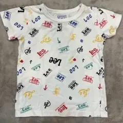 Lee キッズ 半袖 Tシャツ 総柄 ホワイト 100