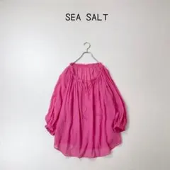 24SS❤️定価20900円 SOFFITTO シアーギャザーブラウス ピンク - メルカリ