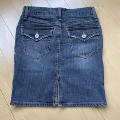 COMME CA ISM ダークブルーデニムタイトスカート S