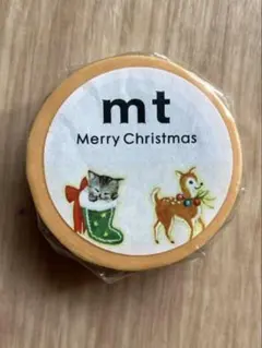 ねこ　mt マスキングテープ カモ井　動物たちのクリスマス　レトロアニマルのサムネイル
